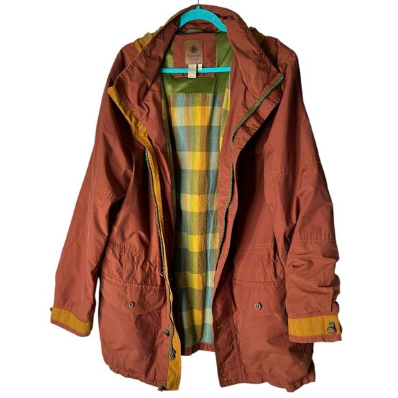 Territory Ahead Men's Canvas Utility Coat w/Hood in Rust and Gold Size XL Tall - Picture 2 of 10